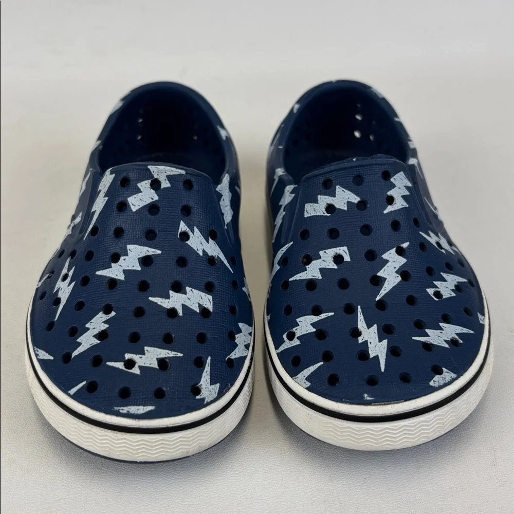 NATIVE Miles Blue Lightning SlipOn Shoes Size C6